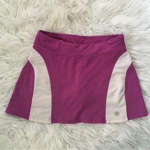 ATHLETA |  skort skirt shorts combo tennis | size Small  | purple and white